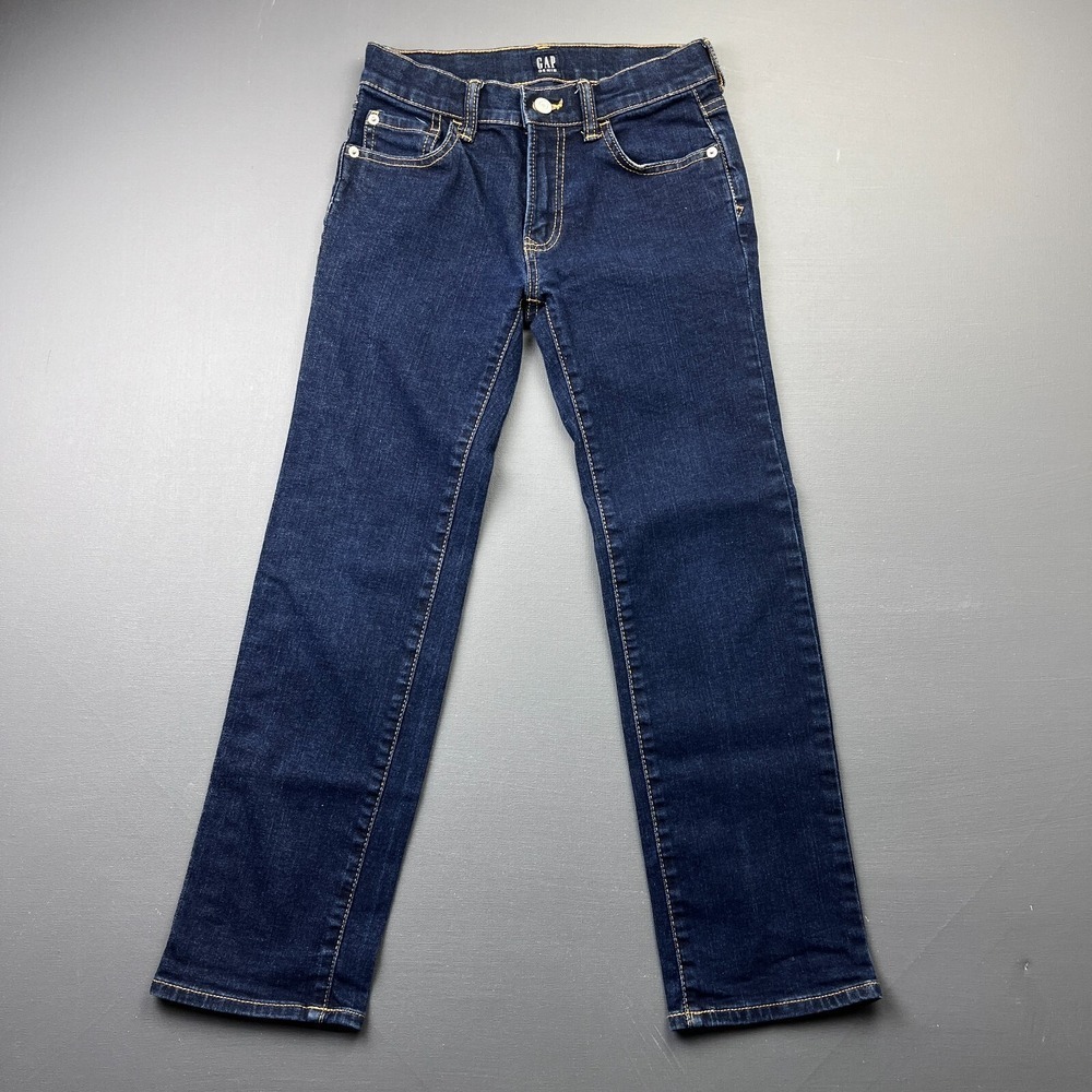 GAP Kids Straight Jeans Girls 10 Blue Denim Stretch Classic Casual Y2K Kids NWOT